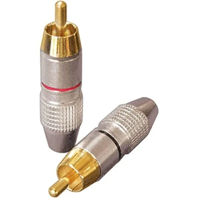 Abbildung von Dynavox 205093 Cinch Stecker 4er Set, 1.2x1.2x4cm