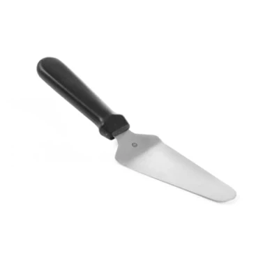 Abbildung von HENDI Tortenheber, Tortenmesser, mit schwarzem Polypropylengriff, Geschirrspülmaschinengeeignet, 260x60mm, Edelstahl