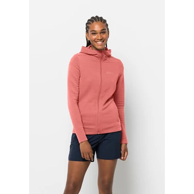 Abbildung von Jack Wolfskin Modesto Hooded Fleecejacke, Damen, Größe: XS, Faded rose