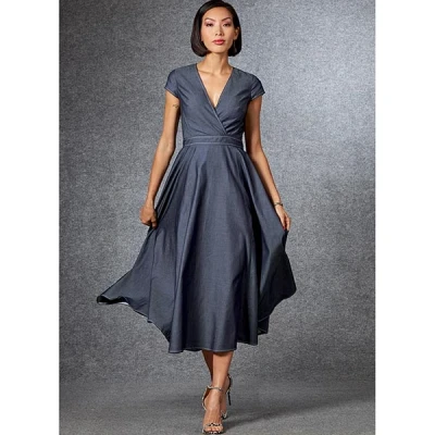 Abbildung von Vogue Pattern V1672E5 Damenkleid (44 46 48), Papier, verschieden, E5 (14 16 18 20 22)