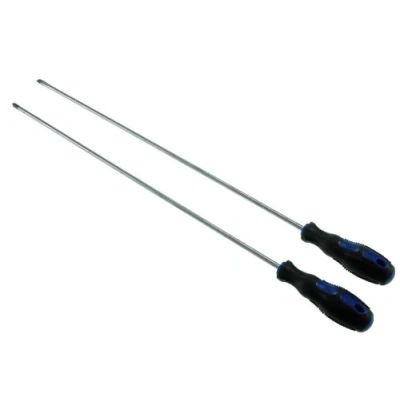 Abbildung von der kleine Handwerker Schraubendreher Satz 2 teilig extra lang 450 mm / 45 cm