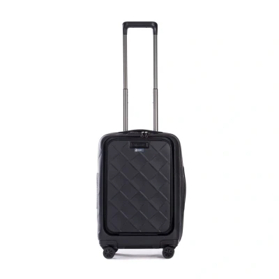 Abbildung von Stratic Leather and More Hartschalen Koffer S (mit Vortasche) matt black mit 4 Rollen