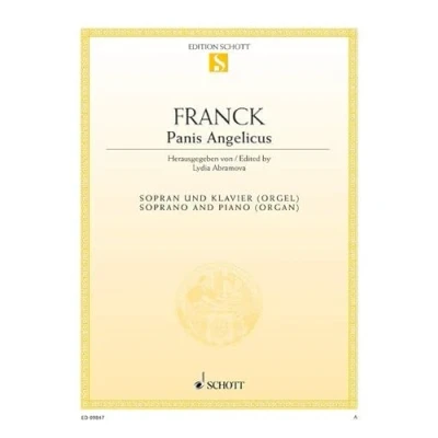 Abbildung von Panis Angelicus A Dur: Sopran und Klavier (Orgel).: (Orgel). Sopran. (Edition Schott Einzelausgabe)
