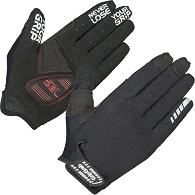 Abbildung von GripGrab Unisex Erwachsene SuperGel XC Stark Gepolsterte Mountainbike Fahrrad Handschuhe Langfinger, Schwarz, XXL