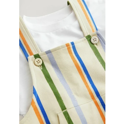 Abbildung von Next Regular FIT Tshirt basic für Kinder, Größe: 68, Stone pastel stripe