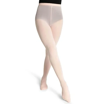 Abbildung von Capezio Women&#039;s Ultra Soft Transition Tight with Elastic Waistband Strumpfhose, Rosa Ballet Pink, X Large