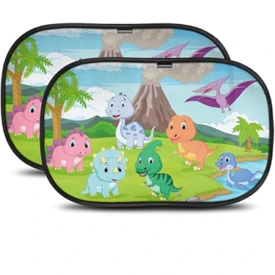 Abbildung von CARAMAZ Sonnenschutz Auto Baby mit UV Schutz Zertifiziert Opti Dark Saugnapf Seitenscheibe Autofenster Kinder Verdunklung 51x31cm, 2 Stück