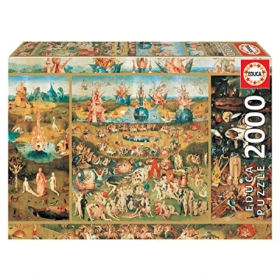 Abbildung von Educa Puzzle 2000 Teile für Erwachsene der Garten Lüste, und Kinder ab 14 Jahren, Hieronymus Bosch (18505)