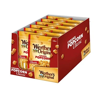 Abbildung von Werther&#039;s Original Caramel Popcorn (12 x 140g) / mit Sahne Karamell Überzug
