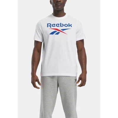 Abbildung von Reebok RI BIG Stacked LOGO Tshirt print, Herren, Größe: Small, White