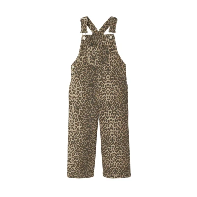 Abbildung von Gemusterte Mädchen Latzhose mit weitem Bein