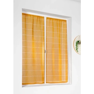 Abbildung von Linder Scheibengardine, 1 Paar, Polyester, Gelb, 160 x 70 cm