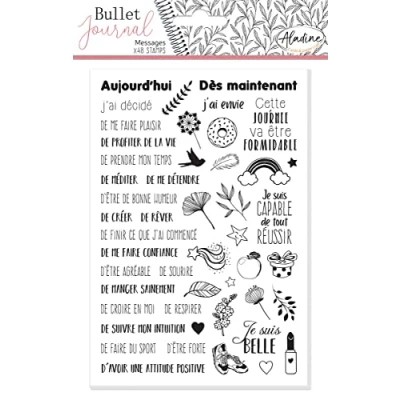 Abbildung von Aladine Bullet Journal Foam Stamps Nachrichten