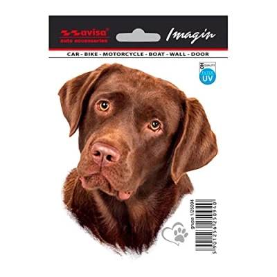 Abbildung von Avisa Auto Tattoo Aufkleber Labrador 11x13,2cm