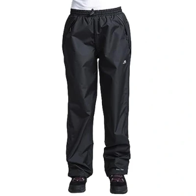 Abbildung von Trespass Tutula Trousers, Black, XXL, Wasserdichte Hose für Damen, XX Large / 2XL 2X Large, Schwarz
