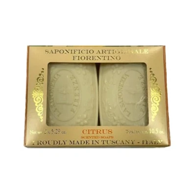 Abbildung von Saponificio Artigianale Fiorentino, Zitrusseife pflanzliche Seife 2er Set 150g