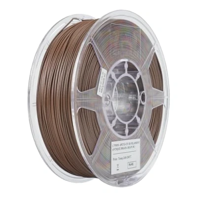 Abbildung von eSUN PETG Filament 1.75mm, CF Carbonfaser gefülltes Filament, 1KG Spule (2.2 LBS) 3D Druck Materialien für FDM Drucker, Antikes Messing