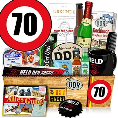 Abbildung von Geschenkset Männer/DDR Geburtstagsgeschenk/Geburtstag 70 / Geschenk Idee Vati