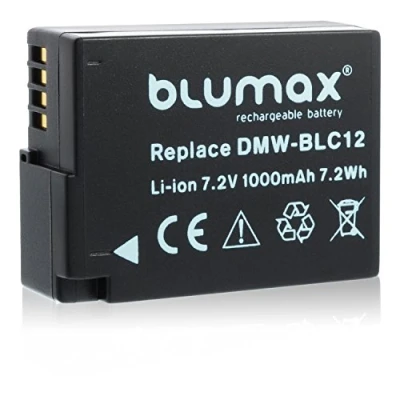 Abbildung von Blumax Akku ersetzt Panasonic DMW BLC12 E echte 1000mAh extra Starke Leistung kompatibel mit DMC GX8 G70 G81 G85 G7 G6 G5 FZ2000 FZ2500 FZ1000 FZ200 FZ300