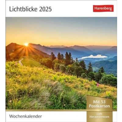 Abbildung von Lichtblicke Postkartenkalender 2025 Wochenkalender mit 53 Postkarten: Kalender zum Aufstellen oder Aufhängen. Postkarten Tischkalender ... Naturaufnahmen (Postkartenkalender Harenberg)