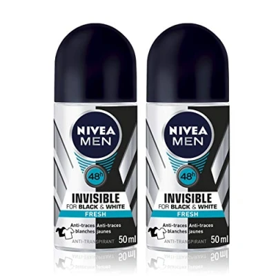 Abbildung von NIVEA MEN Deodorant aus Bille Invisible For Black &amp; White Fresh 50 ml, 2 Stück