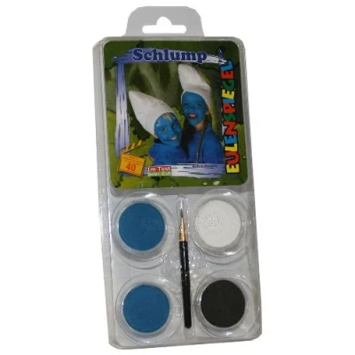 Abbildung von Eulenspiegel 204399 Schmink Set Schlump, für ca. 40 Masken, Schminkfarben, Karneval, Mottoparty