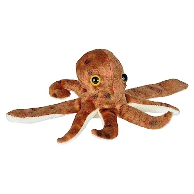 Abbildung von Wild Republic Huggers Schnapparmband Kuscheltier, Plüschtier, Oktopus 20 cm