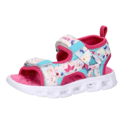 Abbildung von LICO Sandale Spotlight V Blinky Riemensandalette für Kinder, Größe: 31, Pink weiss türkis Schuhe