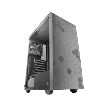 Abbildung von Mars Gaming MC Q3, ATX Semi Tower Gehäuse, Gehärtetes Vollglas Seitenteil, Doppeltes Staubdichtes Magnetgitter Vorne und Oben, 120mm FDB Lüfter, 360mm Flüssigkeitskühlung, Schwarz