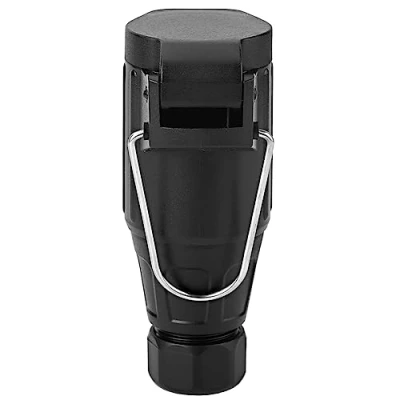 Abbildung von Keenso Anhängerstecker, 12V 13 poliger Anhängerkupplung Anhängersteckerdose Stecker Anschlussadapter für Caravan Autoanhänger