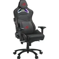 Abbildung von ASUS ROG Chariot X Gaming Stuhl (Aura RGB Beleuchtung, 4D Armlehnen, Memory Foam, Premium PU Leder, One Touch Controller) schwarz