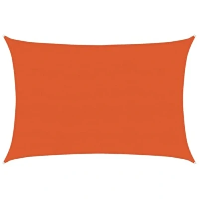 Abbildung von vidaXL Sonnensegel, UV Schutz Sonnenschutz für Terrasse Balkon Garten, Windschutz Wetterschutz Rechteckig, Sonnendach, 160g/m² Orange 5x7m HDPE