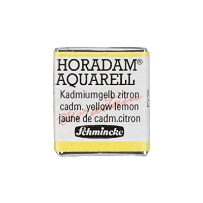 Abbildung von Schmincke HORADAM® AQUARELL feinste Künstler Aquarellfarben, 223 Kadmiumgelb zitron, 14 210 044, 1/2 Näpfchen