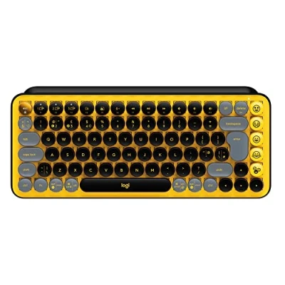 Abbildung von Logitech POP Keys Kabellose mechanische Tastatur personalisierbaren Emoji Taste PC
