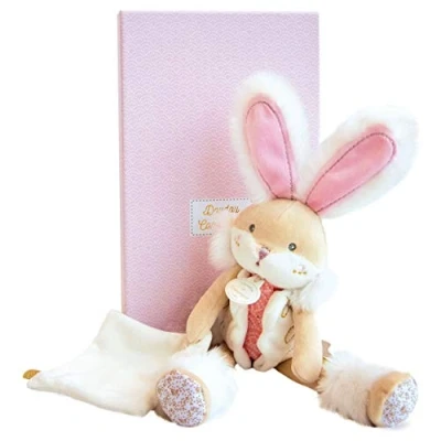 Abbildung von Doudou et Compagnie DC3486 KANINCHEN VON ZUCKER pink Pantin mit Decke, rosa