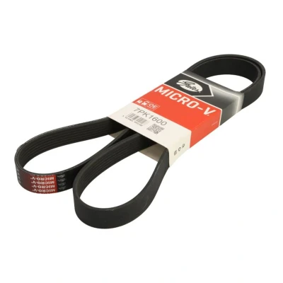 Abbildung von GATES 7PK1600 Keilrippenriemen 1600 7 Polyester, EPDM (Ethylen Propylen Dien Kautschuk) RoadMax Value Line RENAULT: Clio 4 Schrägheck