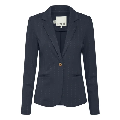 Abbildung von ICHI Ihruti Blazer, Damen, Größe: Large, Total eclipse