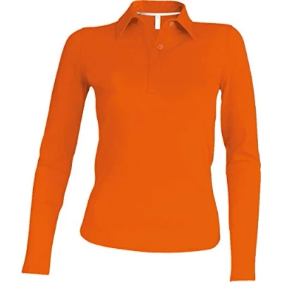 Abbildung von Damen Poloshirt mit langen Ärmeln Kariban