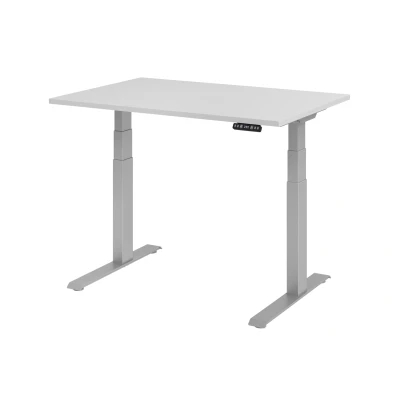Abbildung von Hammerbacher Schreibtisch XDKB12 Grau/Silber