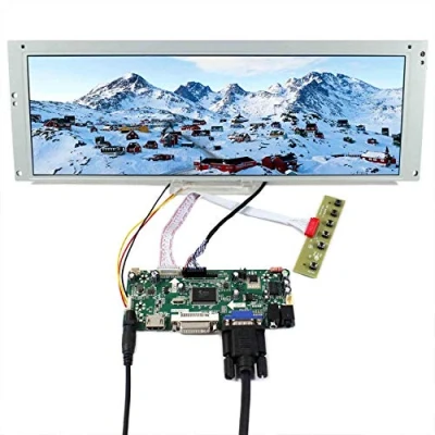 Abbildung von VSDISPLAY 37,8cm (14,9 Zoll) LTA149B780F 1280x390 TFT LCD Bildschirm mit HDMI VGA DVI Controller Board, für Marquee Monitor/Car Gauge Display