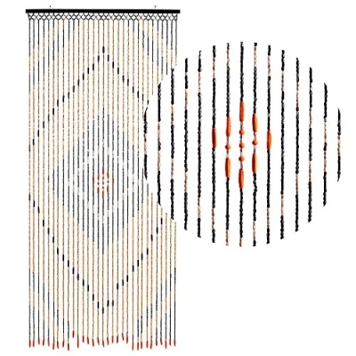Abbildung von HAB &amp; GUT DV0151 Türvorhang Holz, BRAUN, 90 x 200 cm Bambus Look Insektenschutz