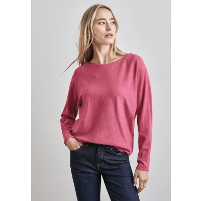 Abbildung von Street One Basic Dolman Strickpullover, Damen, Größe: 34, Pink