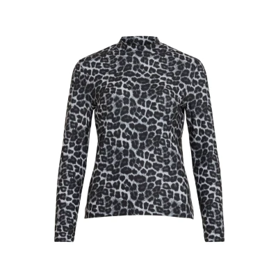 Abbildung von VILA Vileoa Rollneck Langarmshirt, Damen, Größe: XS, Glacier gray