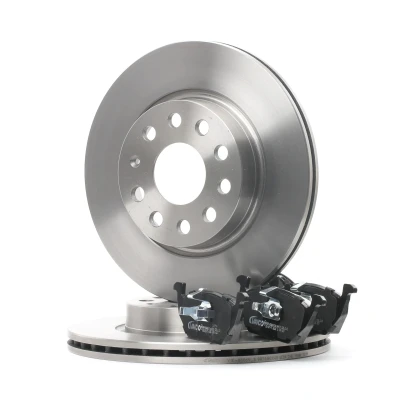 Abbildung von VAICO V10 90003 Bremsscheiben und beläge Vorderachse Belüftet EXPERT KITS + inkl. Verschleißwarnkontakt SKODA: Octavia 2 Combi