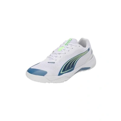 Abbildung von Puma Solarstrike III Handballschuh, Herren, Größe: 45, White/blue horizon Textil/synthetik