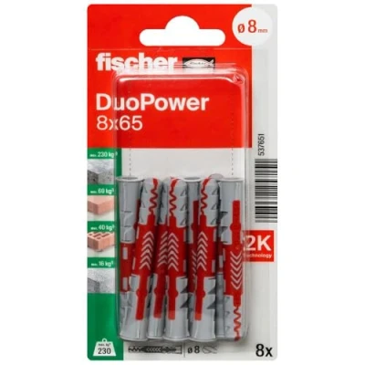 Abbildung von Ficher duo power Universalstecker 8x65 8Stk. Woodies