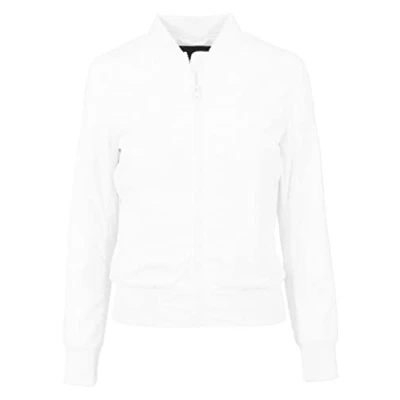 Abbildung von Urban Classics TB1217 Damen Jacke Ladies Light Bomber Jacket, Weiß (White 220), 38 (Herstellergröße: M)