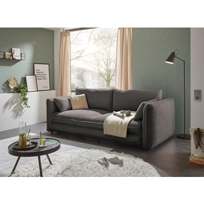 Abbildung von STANLEY Bequemes Schlafsofa mit Bettkasten in Ash Ausziehbares Sofa Schlaffunktion für Ihr Wohnzimmer 237 x 94 117 cm (B/H/T)