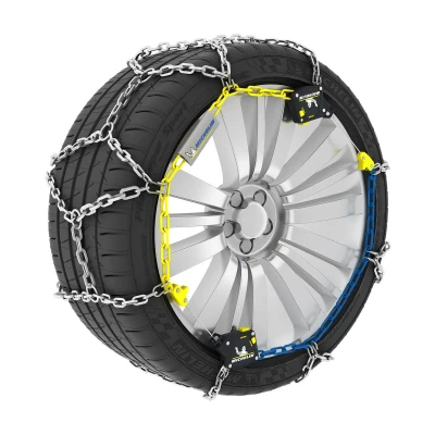 Abbildung von Michelin Extrem Grip Auto 290 008469 Schneeketten mit Montageanleitung, Aufbewahrungstasche, Schutzhandschuhen Beutel