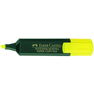Abbildung von Faber Castell 154807 Textmarker 48 gelb, nachfüllbar, Textliner Superfluorescent, 10 Stück